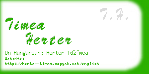 timea herter business card